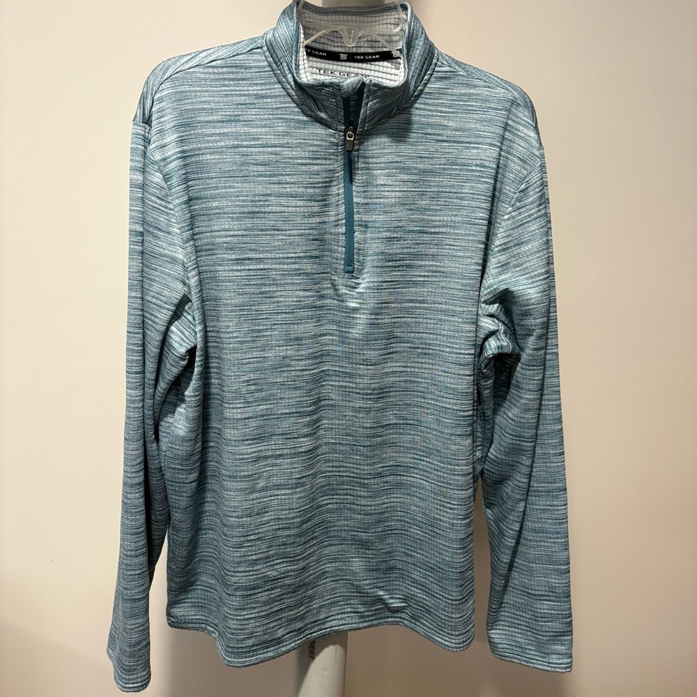 TekGear Blue Sz L Quarter Zip‎ Pullover